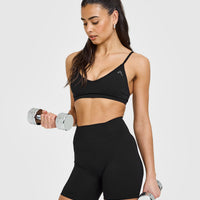 Timeless High Waisted Shorts 6" | Black