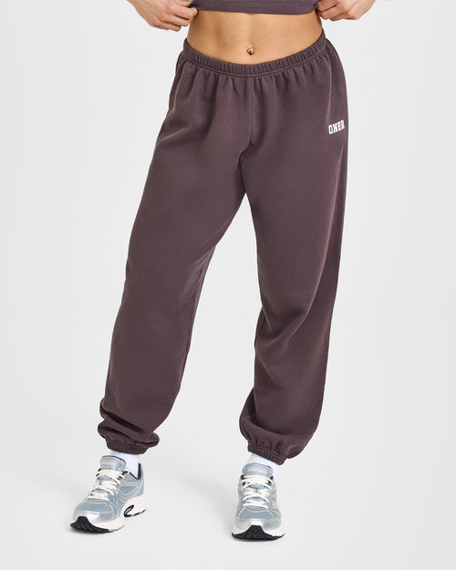 Oner Modal Mid Weight Jogger | Umber Brown
