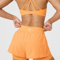UnifiedMove Double Layer Shorts 5" | Powdered Orange