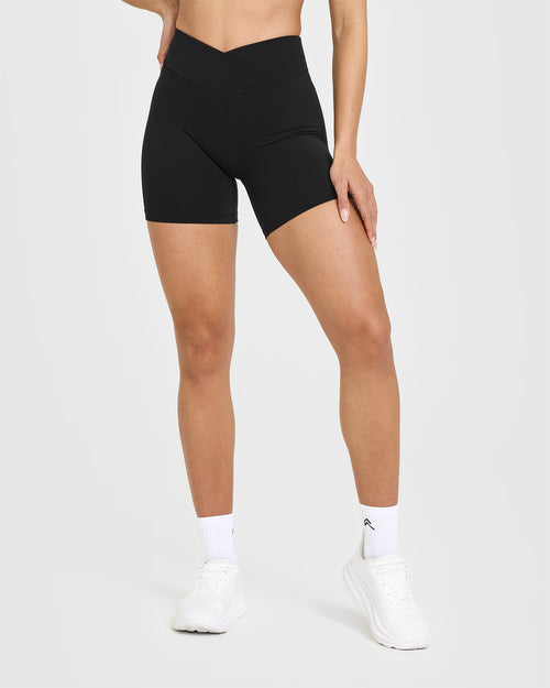 Oner Modal Unified Wrap Shorts 6" | Black