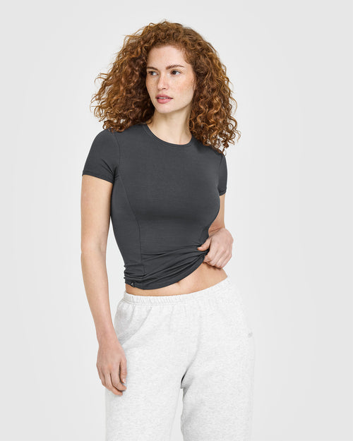 Oner Modal Mellow™ Soft Short Sleeve T-Shirt | Coal