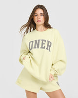 Foundations Oversized Oner 25 Sweatshirt | Pastel Yellow