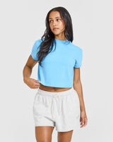 Cotton Relaxed T-Shirt | Arctic Blue