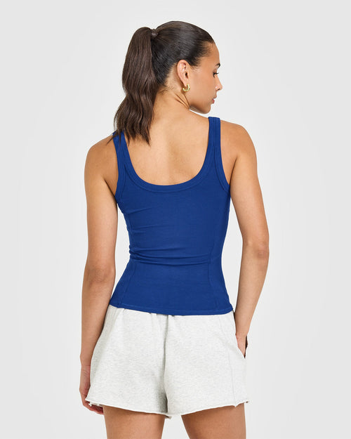 Mellow™ Rib Scoop Neck Vest | Vintage Navy