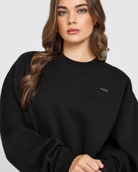 Foundations Crew Neck Sweatshirt | Black