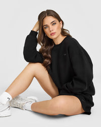 Foundations Crew Neck Sweatshirt | Black