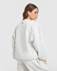 Foundations Crew Neck Sweatshirt | Light Grey Marl