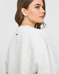 Foundations Crew Neck Sweatshirt | Light Grey Marl