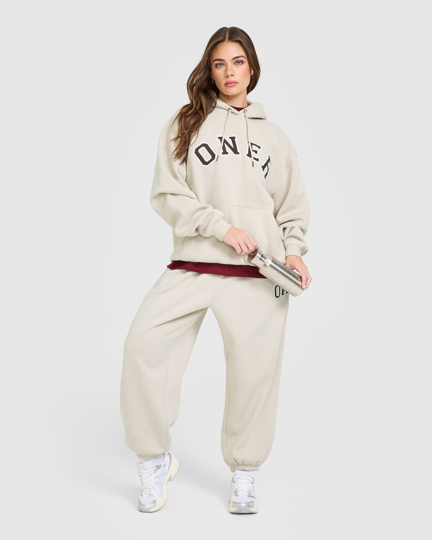 Foundations Oversized Oner Girlfriend Joggers | Sand