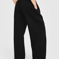 Foundations Oversized Oner Girlfriend Straight Leg Joggers | Black