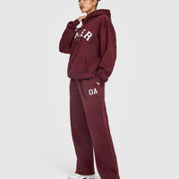 Foundations Oversized Oner Girlfriend Straight Leg Joggers | Rosewood