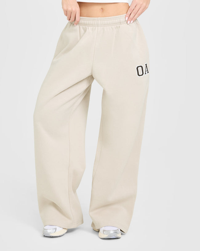 Foundations Oversized Oner Girlfriend Straight Leg Joggers | Sand