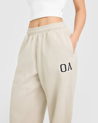 Foundations Oversized Oner Girlfriend Straight Leg Joggers | Sand