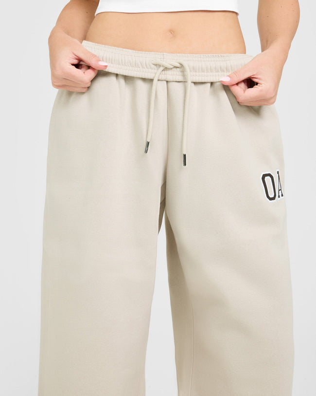 Foundations Oversized Oner Girlfriend Straight Leg Joggers | Sand