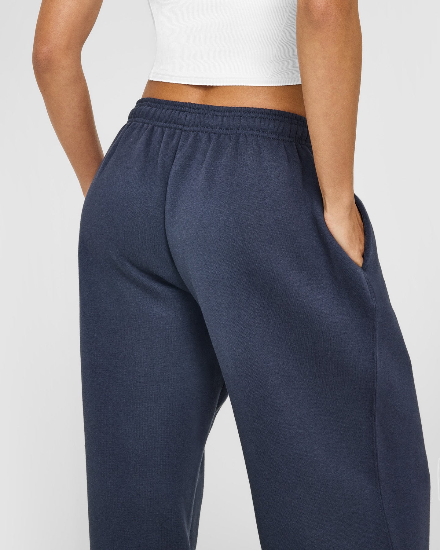 Foundations Oversized Oner Girlfriend Straight Leg Joggers | True Blue