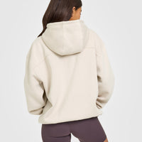 Foundations Oversized Oner Girlfriend Hoodie | Sand