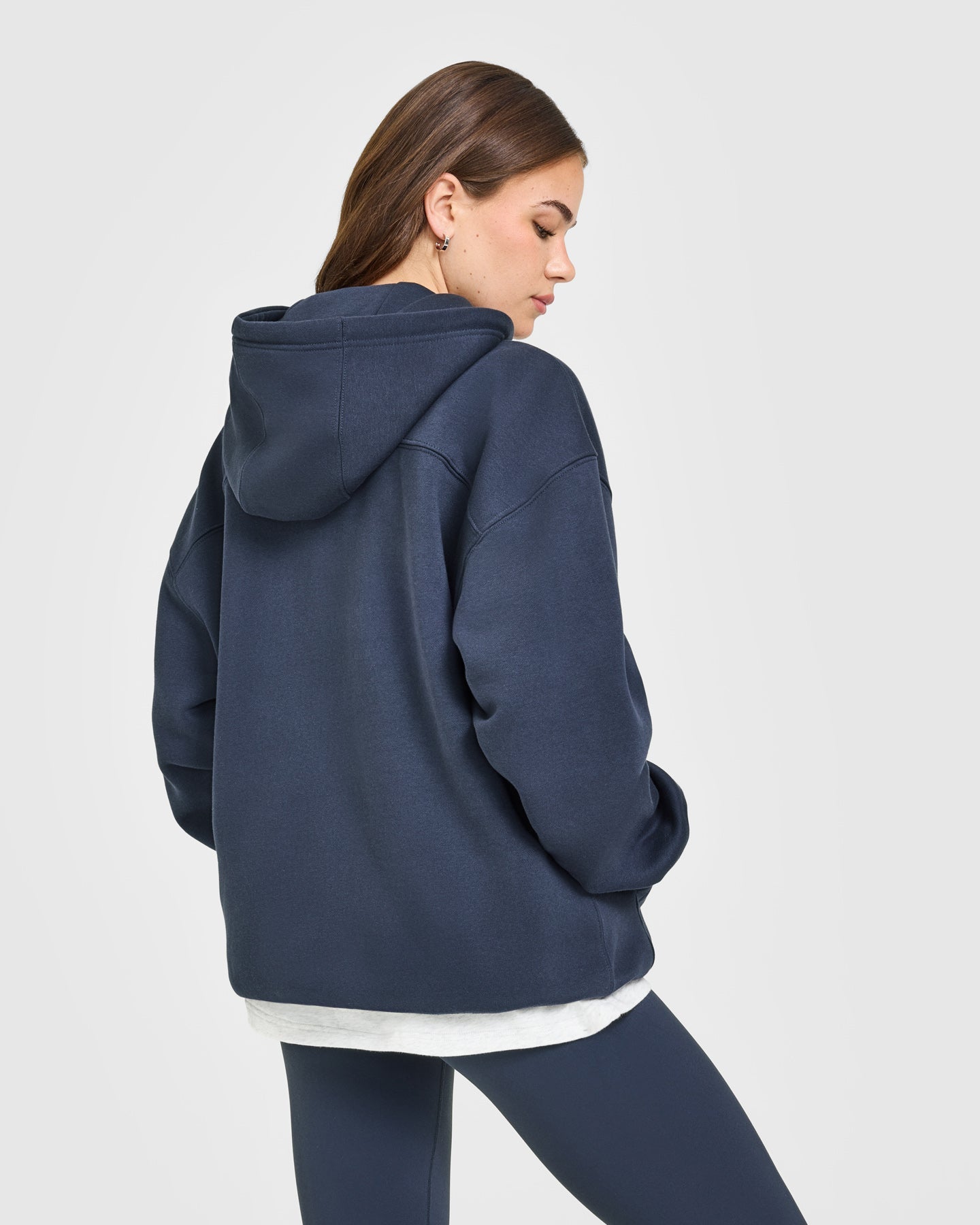 Foundations Oversized Oner Girlfriend Hoodie | True Blue