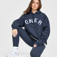 Foundations Oversized Oner Girlfriend Hoodie | True Blue