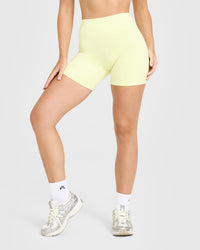 SoftMotion™ High Waisted Shorts 6" | Pastel Yellow