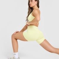 SoftMotion™ High Waisted Shorts 6" | Pastel Yellow