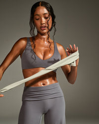 SoftMotion™ Scoop Back Bralette | Ash Grey