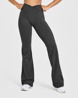 Unified Wrap Flared Bottoms White Logo | Coal