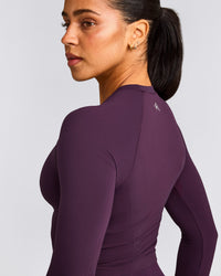 Oner Seamless Fitted Long Sleeve Mid Top | Light Blackberry Purple