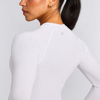Oner Seamless Fitted Long Sleeve Regular Top | White