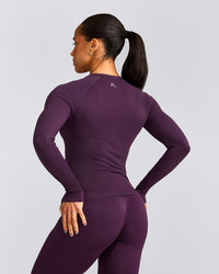 Oner Seamless Fitted Long Sleeve Regular Top | Light Blackberry Purple