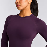 Oner Seamless Fitted Long Sleeve Regular Top | Light Blackberry Purple