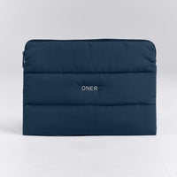 Quilted Laptop Pouch | Storm Blue