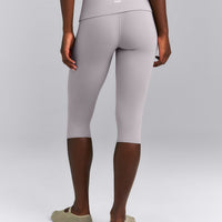 SoftMotion™ Fold Over Capri Leggings New Branding | Zinc Grey