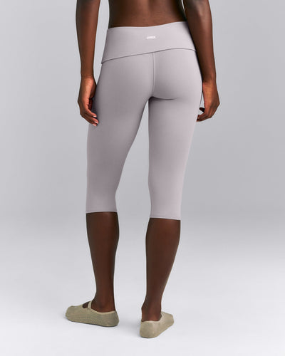 SoftMotion™ Fold Over Capri Leggings New Branding | Zinc Grey
