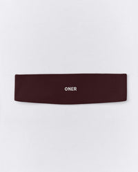 SoftMotion™ Headband with Grey Logo | Plum Brown
