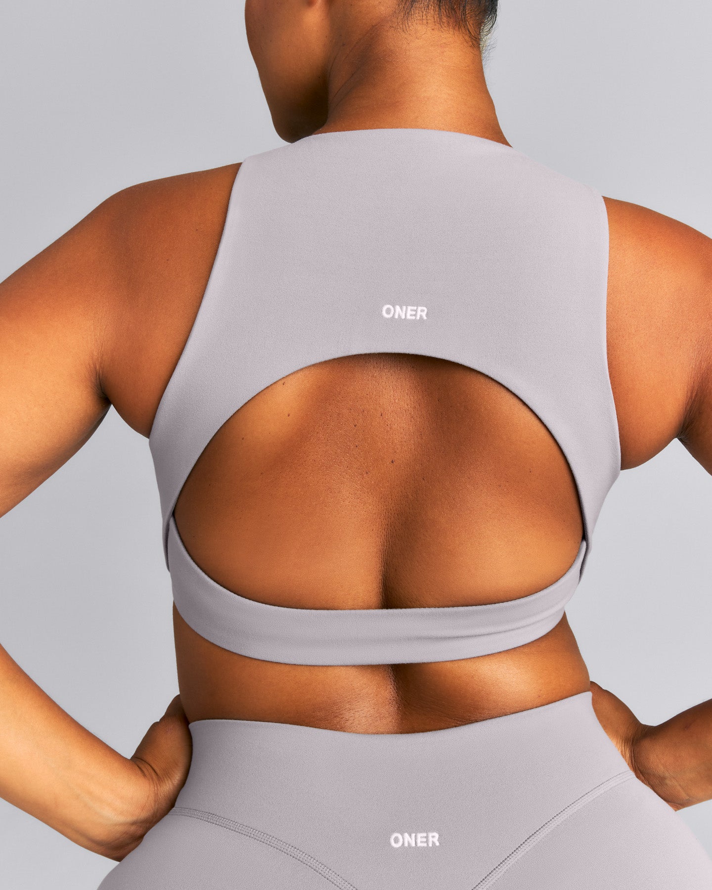 SoftMotion™ High Neck Sports Bra New Branding | Zinc Grey