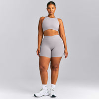 SoftMotion™ High Neck Sports Bra New Branding | Zinc Grey