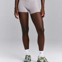 SoftMotion™ Mid Rise Micro Shorts 4" New Branding | Zinc Grey
