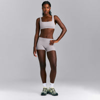 SoftMotion™ Mid Rise Micro Shorts 4" New Branding | Zinc Grey