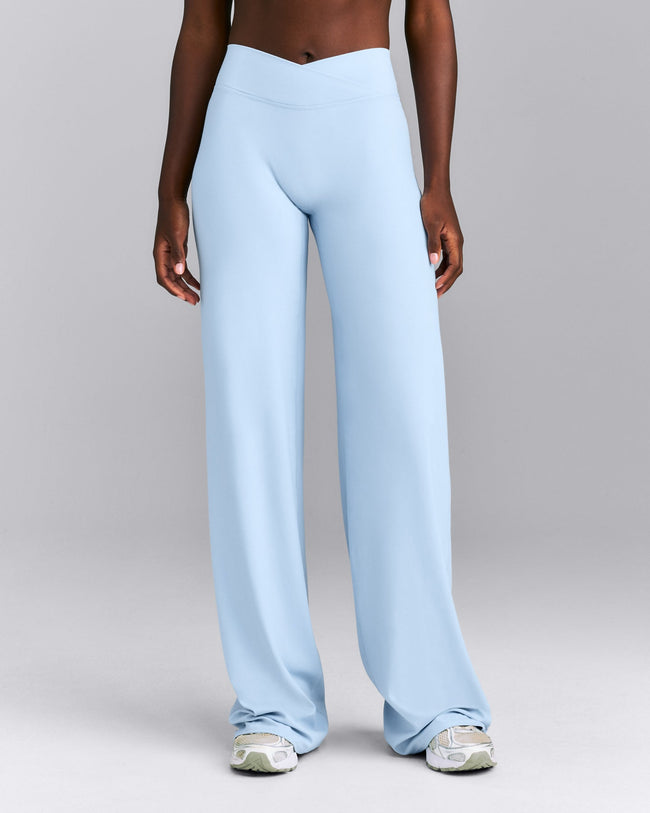 SoftMotion™ Wrap Straight Leg Pants New Branding | Mist Blue