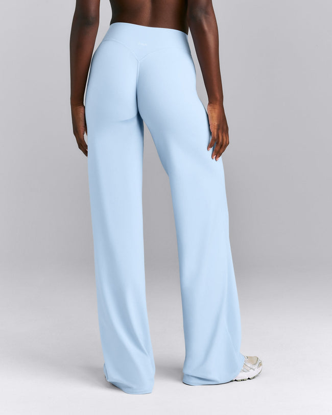 SoftMotion™ Wrap Straight Leg Pants New Branding | Mist Blue