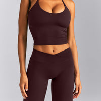 SoftMotion™ Wrap Straight Leg Pants New Branding | Plum Brown