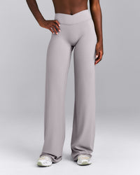 SoftMotion™ Wrap Straight Leg Pants New Branding | Zinc Grey