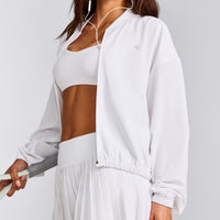 AirMove™ Mid Bomber Jacket | White