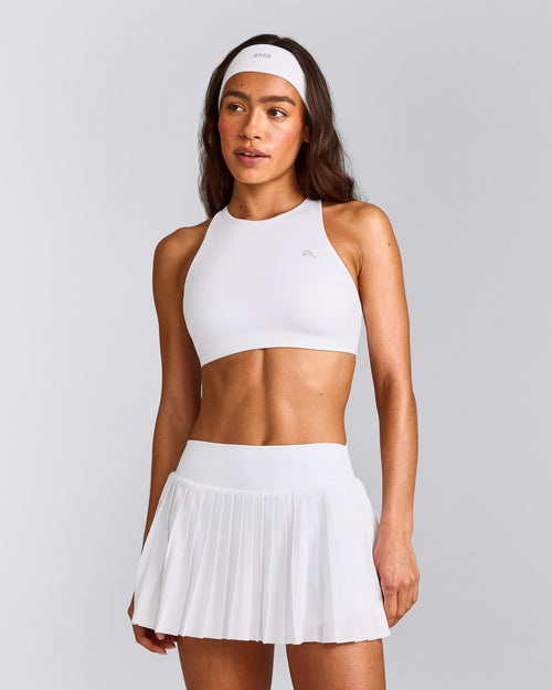 EasyLift™ High Neck Sports Bra | White