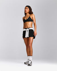 EasyLift™ Ultra Minimal Bralette with Grey Logo | Black