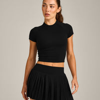 Oner Seamless Fitted Top | Black