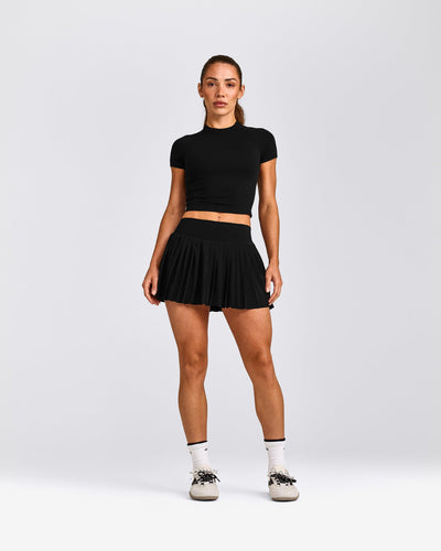 Oner Seamless Fitted Top | Black