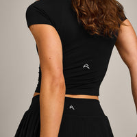 Oner Seamless Fitted Top | Black