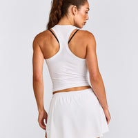 Oner Seamless Fitted Tank Top | White