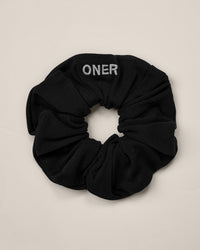 SoftMotion™ Scrunchie with Grey Logo | Black